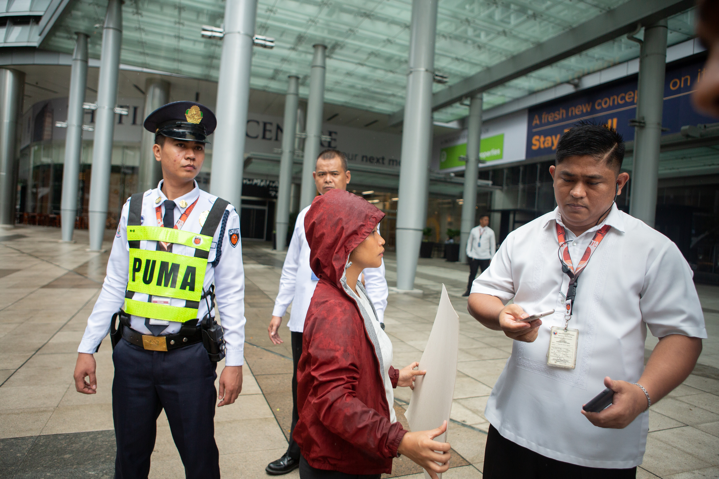 Joanna being taken away by police