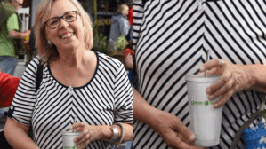 The Canadian election campaign has been rocked by yet another international incident after it was revealed Canada’s Green Party edited a photo to show party leader Elizabeth May drinking from a metal straw and reusable cup featuring their logo.