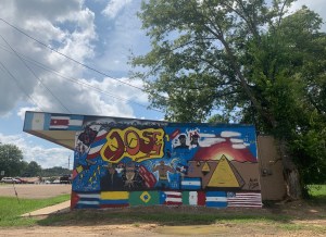 barbershop mural