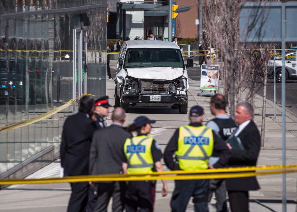 The man who is accused of using a van to kill 10 people in Toronto told police that he believed he was part of a “beta-uprising.”