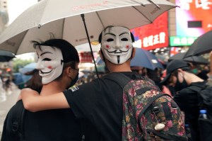 hong kong mask protest