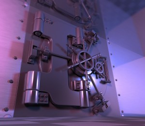 Bank safe vault