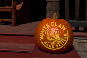 white claw halloween pumpkin