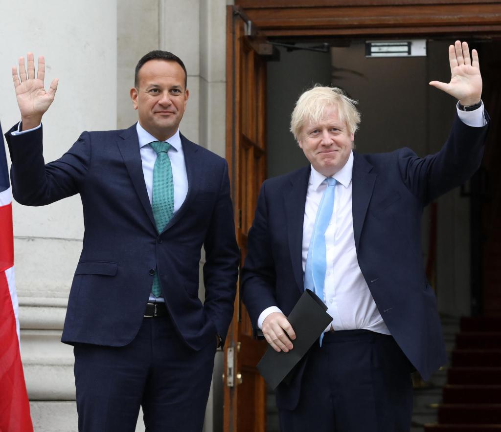 Leo Varadkar with Boris Johnson​ in Dublin