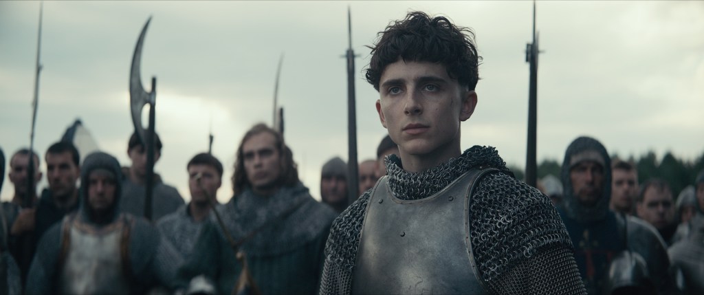 Timothée Chalamet in The King