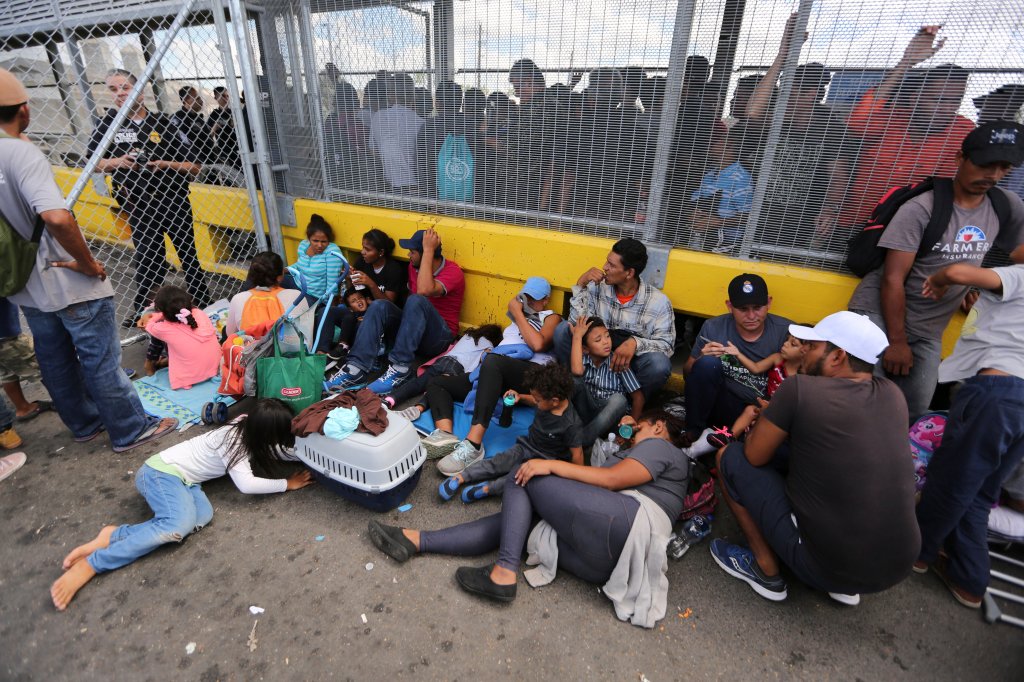 They camped out to protest the Trump policy that's forced tens of thousands of asylum-seekers to wait in Mexico while their cases are decided.