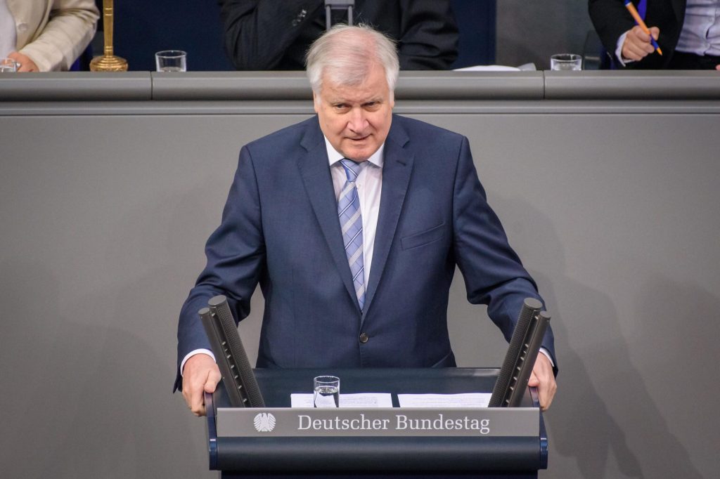 Horst Seehofer im Deutschen Bundestag