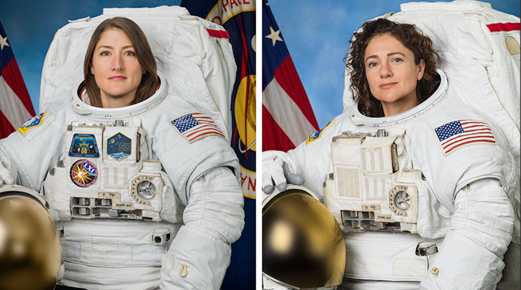 ​Christina Koch (left) and Jessica Meir (right). Image: NASA