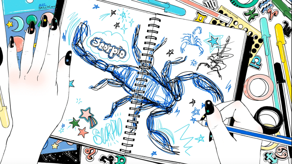 Scorpio sketchbook