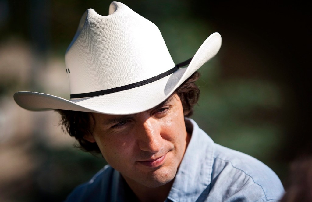 Justin Trudeau cowboy hat