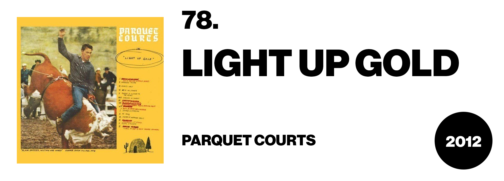 parquet courts - light up gold