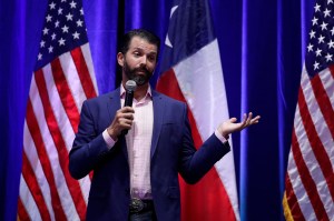 trump jr booed maga