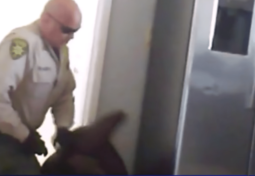 The Arizona deputy held the teenager in a headlock before putting his weight on top of him and pressing him to the ground.