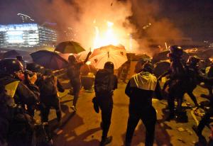 hong kong university protest