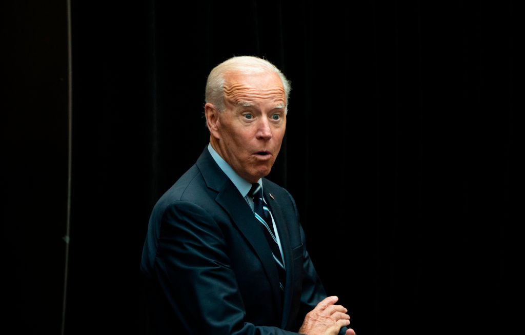 Joe Biden looking surprised.