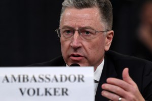 Kurt Volker, A GOP Impeachment Witness, Just Trashed a Favorite GOP Talking Point