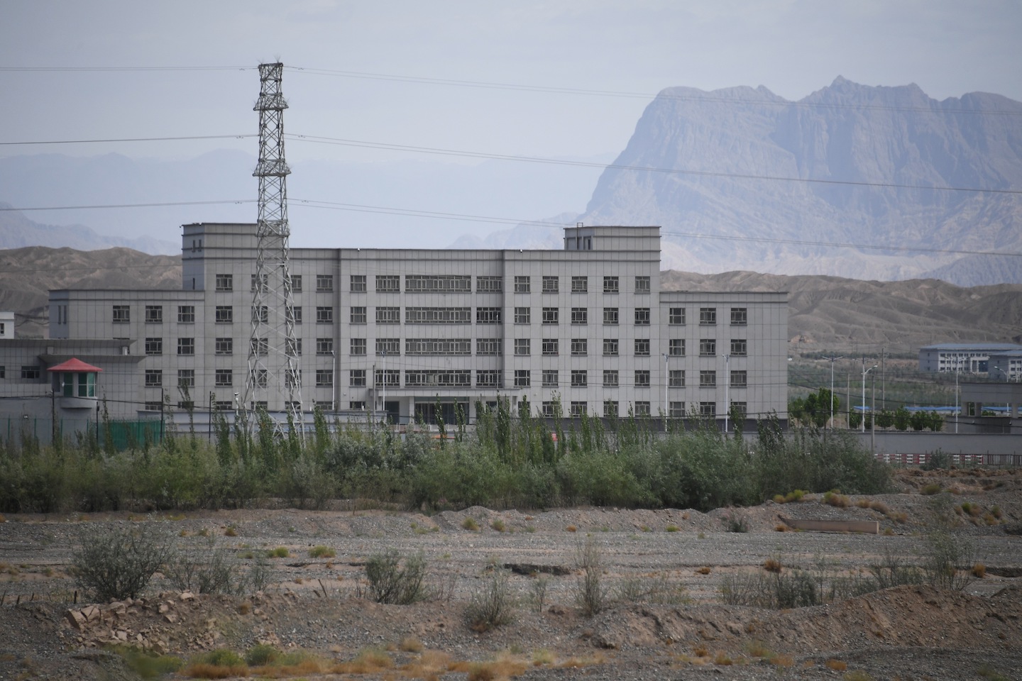 This file photo taken on June 2, 2019 shows buildings at the Artux City Vocational Skills Education Training Service Center, believed to be a re-education camp where mostly Muslim ethnic minorities are detained, north of Kashgar in China's northwestern Xinjiang region. Leaked government documents outlining the need to