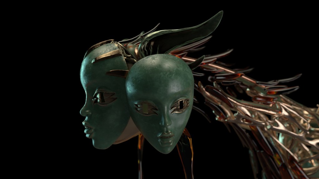 Máscaras utilizadas no teledisco “Cellophane”, de FKA Twigs. A realização é de Andrew Thomas Huang (Cortesia: Analog Studio)