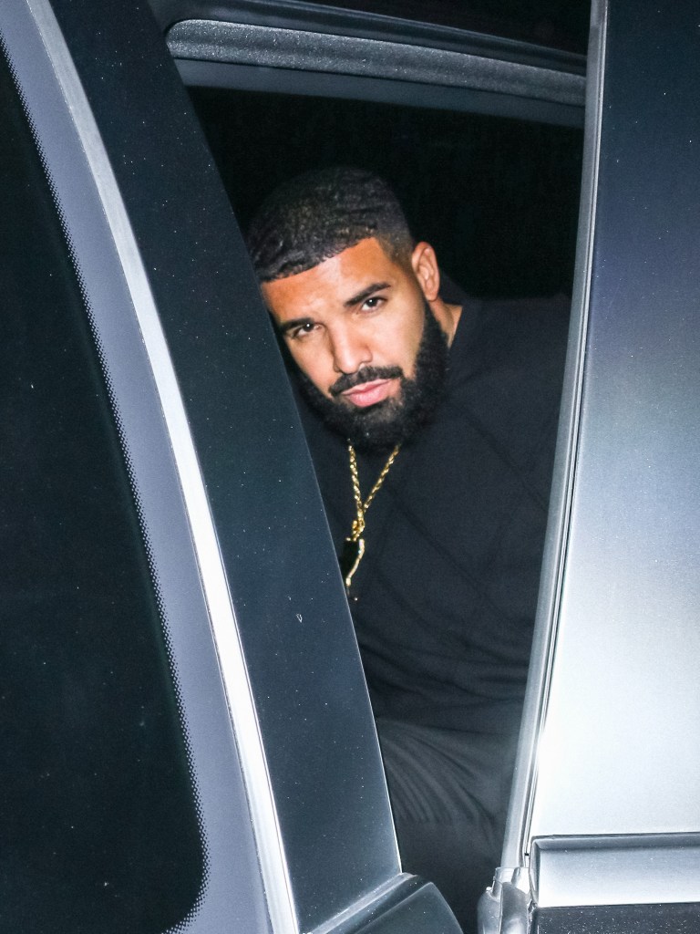 drake in car