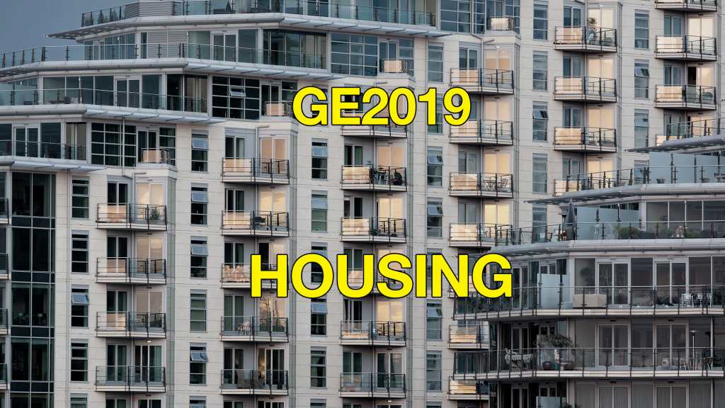 Housing political manifestos for general election 2019