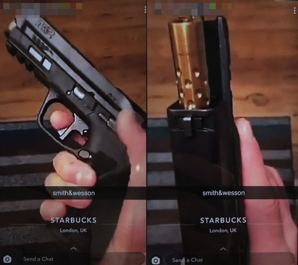 gun for sale snapchat