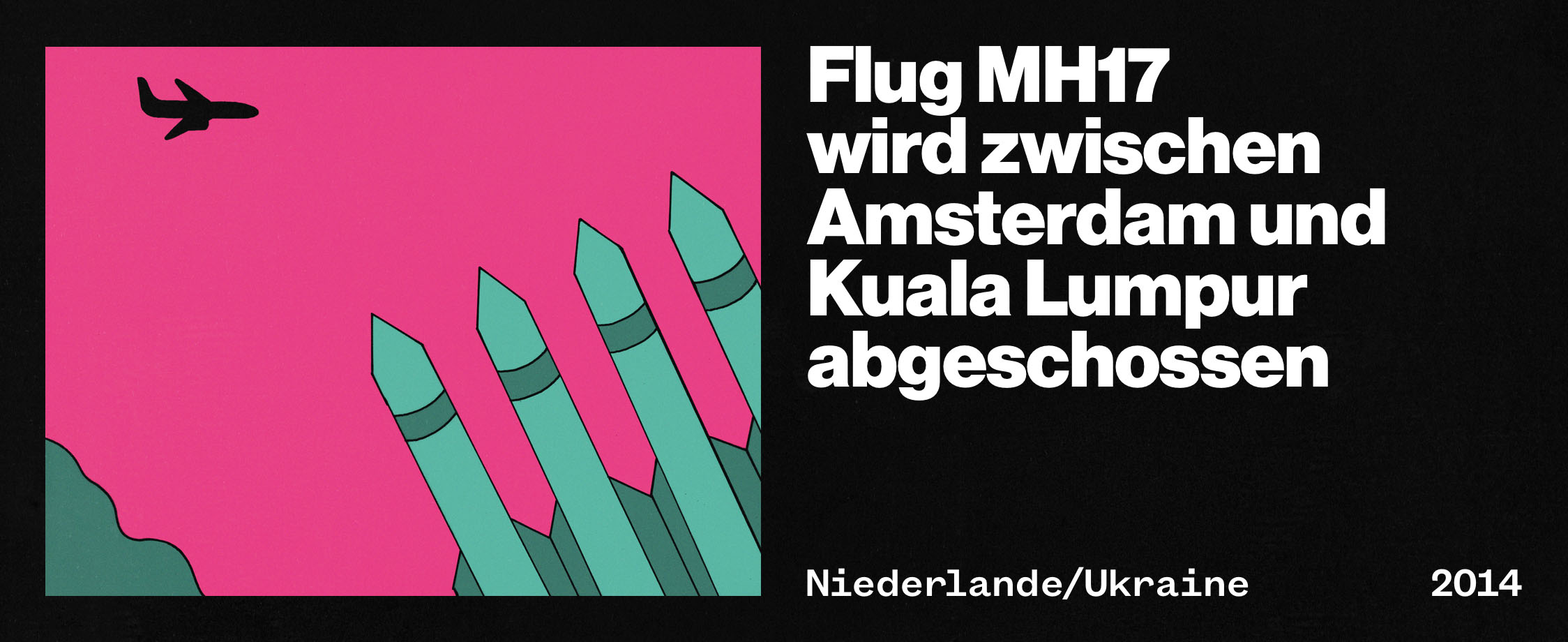 Flug MH17 wird zwischen Amsterdam und Kuala Lumpur abgeschossen