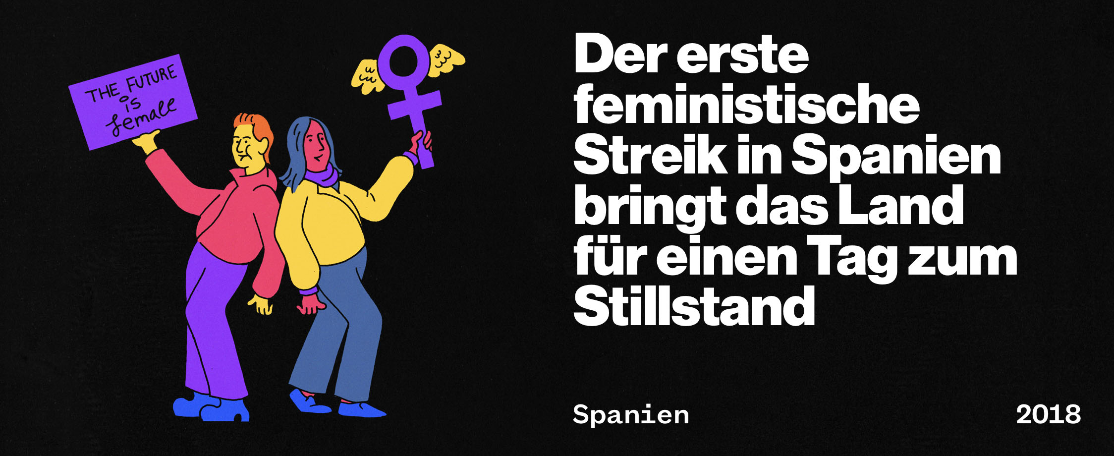 Der erste feministische Streik in Spanien bringt das Land für einen Tag zum Stillstand