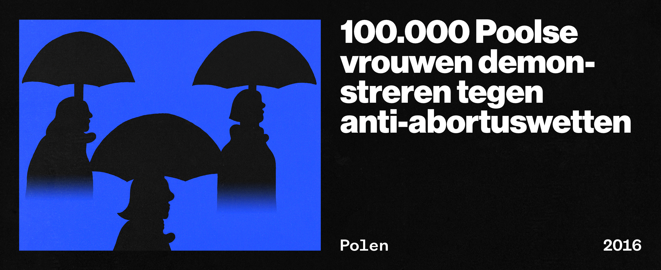 100.000 Poolse vrouwen demonstreren tegen strenge anti-abortuswetten