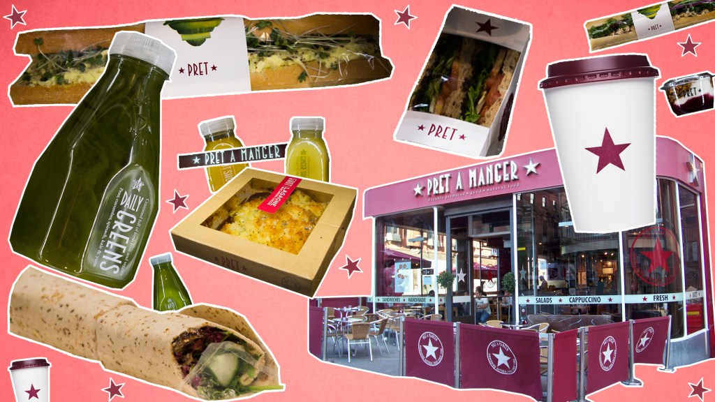 pret a manger collage