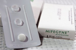 The abortion drug Mifepristone, also known as RU486, is pictured in an abortion clinic February 17, 2006 in Auckland, New Zealand. (Photo by Phil Walter/Getty Images)