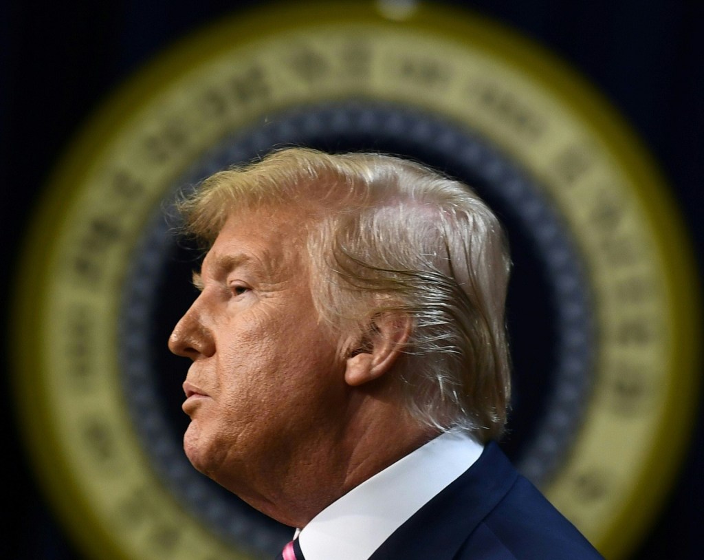 President Donald Trump speaks during a summit on transforming mental health treatment to combat homelessness, violence and substance abuse at the White House on December 19, 2019 in Washington,DC.