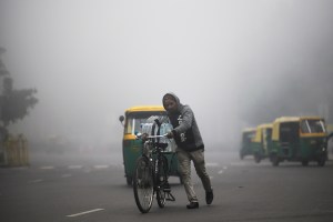 This rickshaw has an innovative solution to deal with Delhis winter