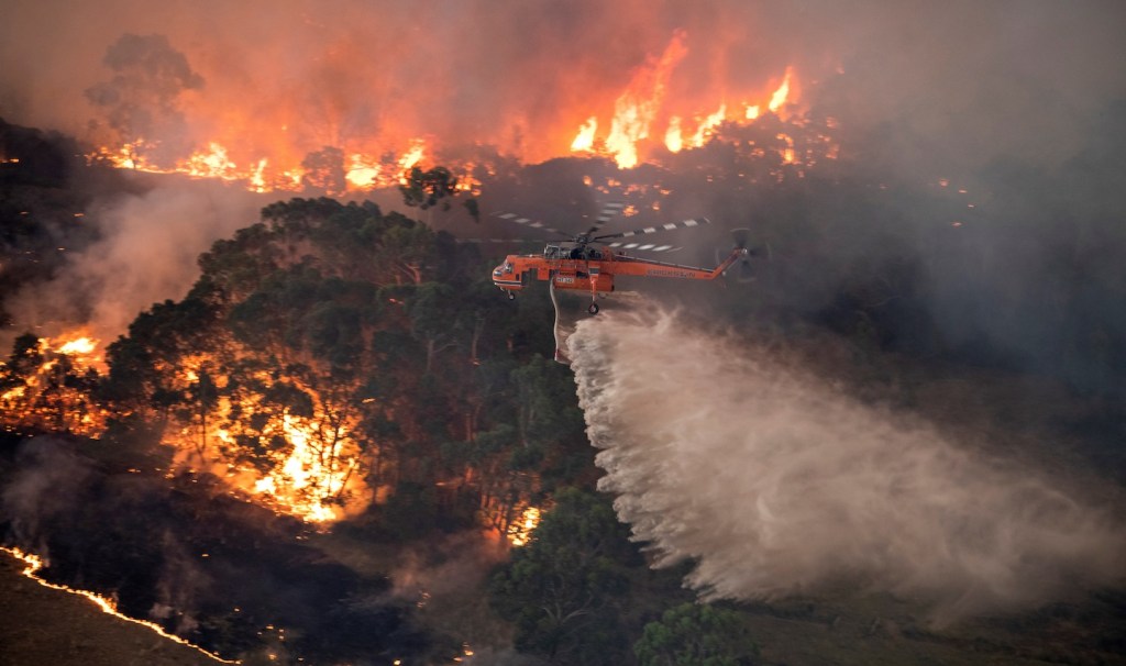 Fotografias apocalípticas dos incêndios na Austrália