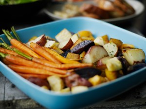 carrots and potatoes root vegetables