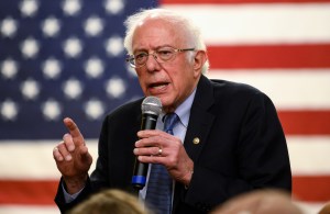 Democratic presidential candidate Sen. Bernie Sanders (I-VT) speaks at town hall at the National Motorcycle Museum on January 3, 2020 in Anamosa, Iowa.