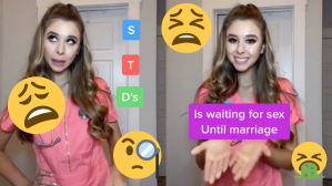 Nurse Holly's abstinence-focused TikTok invited online vitriol