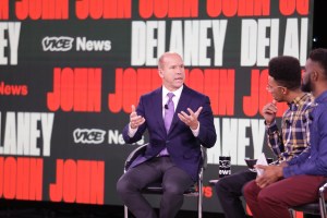 Former congressman and 2020 Democratic presidential candidate John Delaney speaks to VICE News at the 2020 Iowa Brown & Black Presidential Forum in Des Moines on Monday, January 20, 2020. (Justin Hayworth/VICE News)​