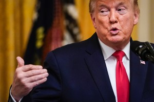 U.S. President Donald Trump speaks in the East Room of the White House during an event with U.S. mayors on January 24, 2020 in Washington, DC.