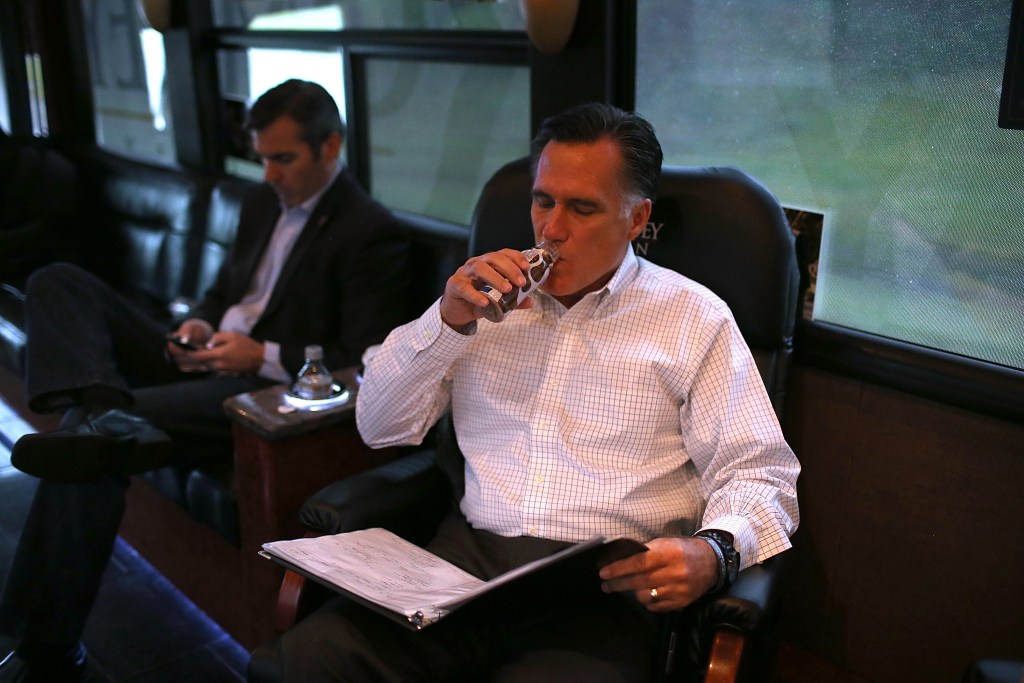 mitt romney chocolate milk