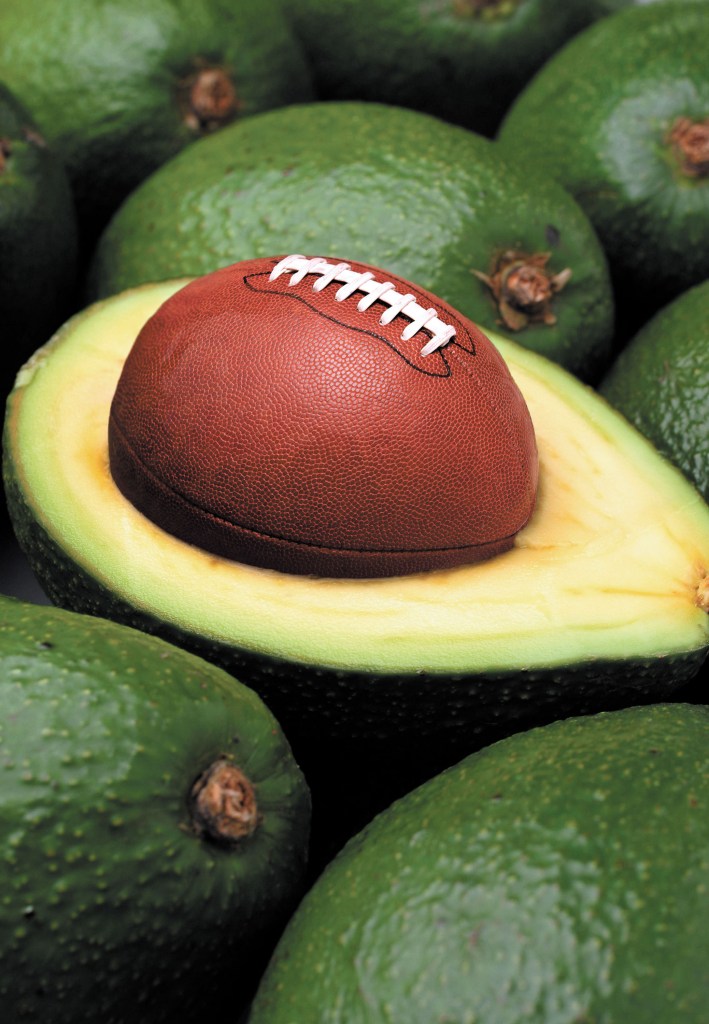 avocado football super bowl