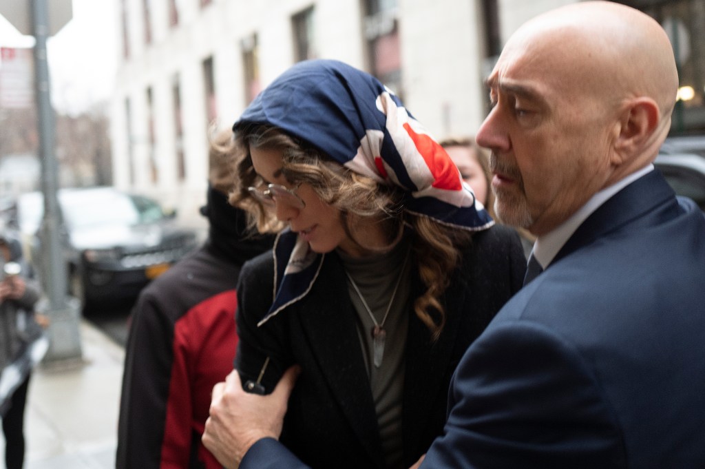 Model Lauren Marie Young arrives to testify at Harvey Weinstein's rape trial, Thursday, Feb. 6, 2020 in New York. (AP Photo/Mark Lennihan)​