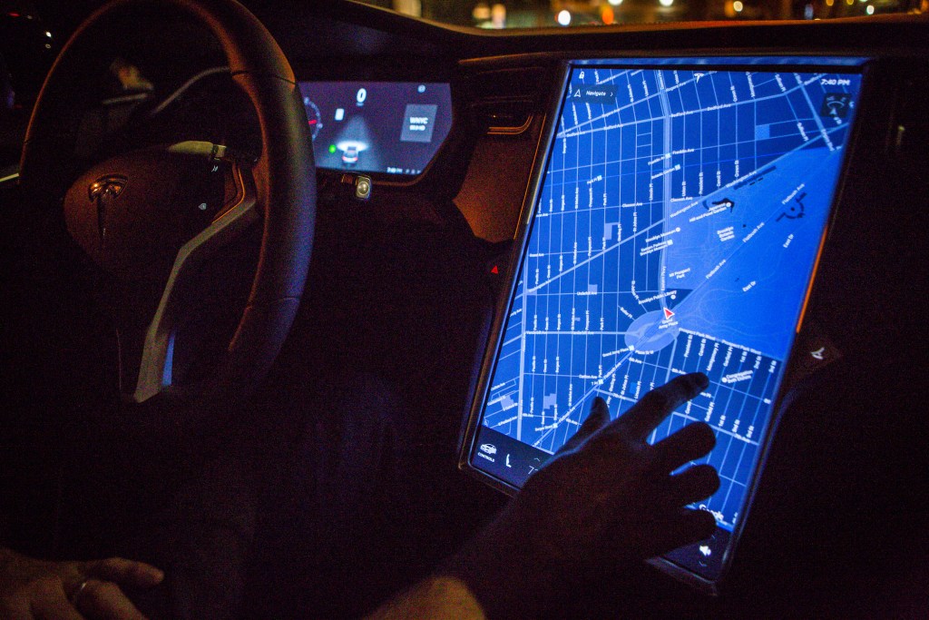 Tesla infotainment system