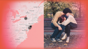 a public breakup map and a couple breaking up