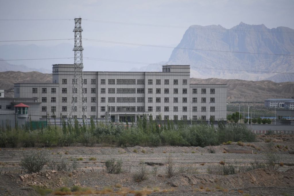 This photo taken on June 2, 2019 shows buildings at the Artux City Vocational Skills Education Training Service Center, believed to be a re-education camp where mostly Muslim ethnic minorities are detained, north of Kashgar in China's northwestern Xinjian