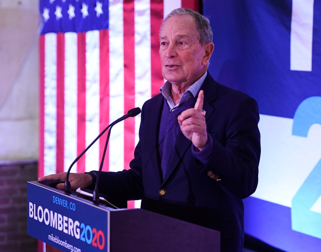 Presidential candidate Michael Bloomberg campaigns and opens his Denver field office February 01, 2020.