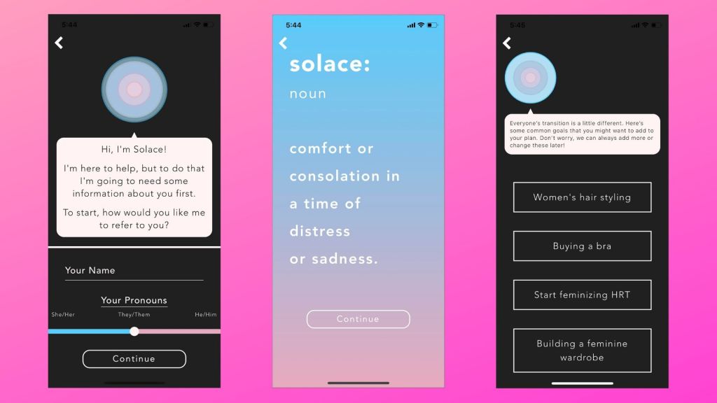 solace, transgender, trans, app, transition, how do i transition, app store, lgbtq, queer,