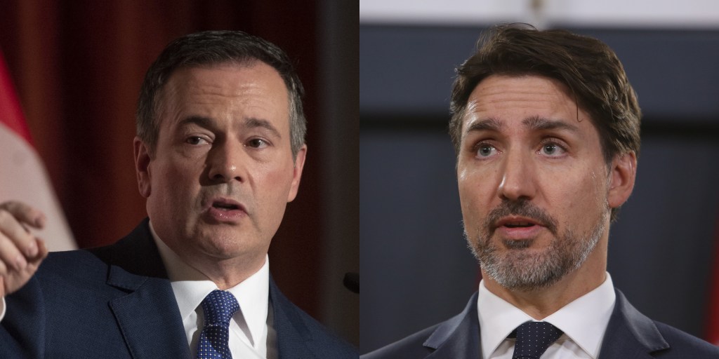 Jason Kenney and Justin Trudeau