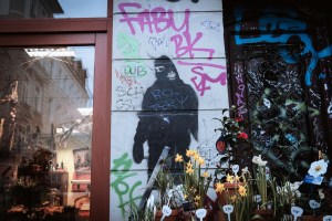 Leipzig Connewitz Antifa Linke Graffiti Linksextremismus Gewalt OB Wahl