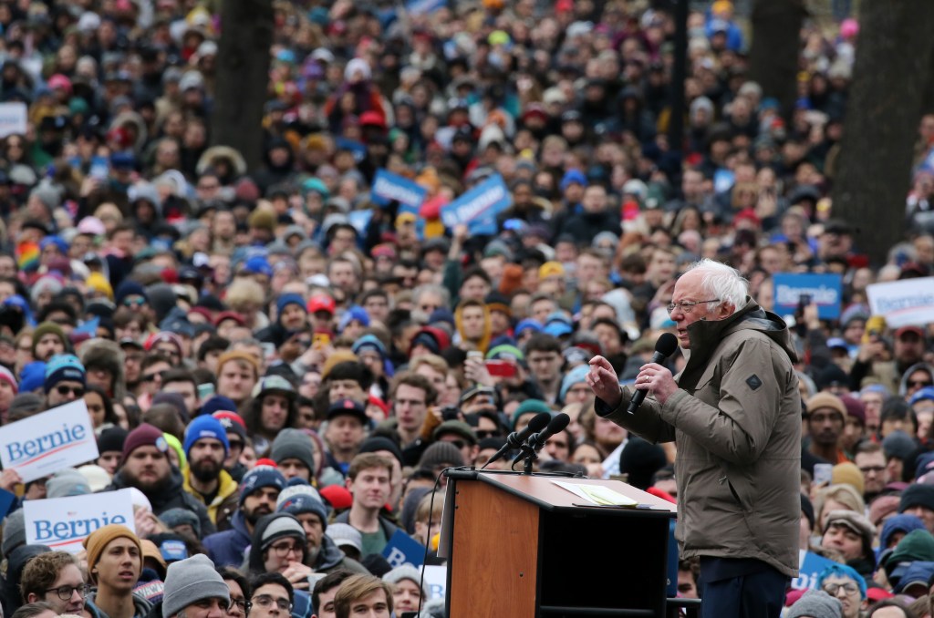 bernie sanders boston