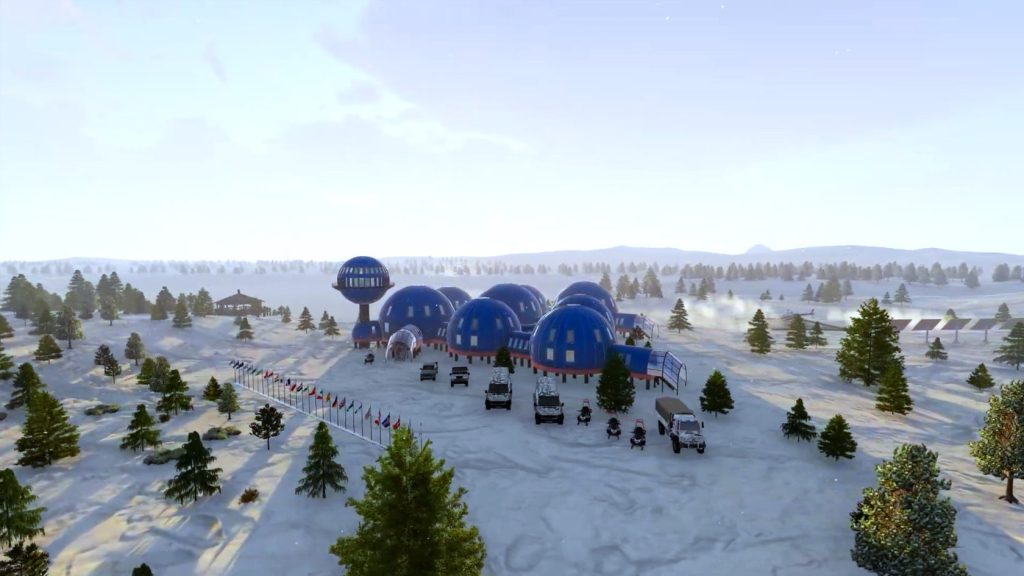 ​Concept art of the Snowflake station. Image: Arctic MIPT